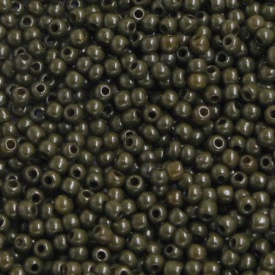 1.8mm AAA round seed beads 13/0, Dark olive, #MX6, approx. 30 gram bag