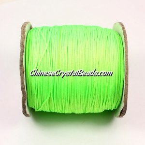 Nylon Thread 0.8mm, #172, green #neon color, sold per 130 meter bobbin