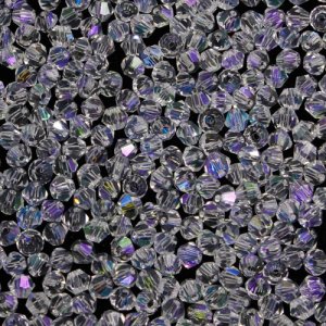 700pcs Chinese Crystal 4mm Bicone Beads, clear AB 2, AAA quality