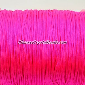 1.5mm nylon cord, fuchsia neon color #f106, Pave string unite, sold by the meter,